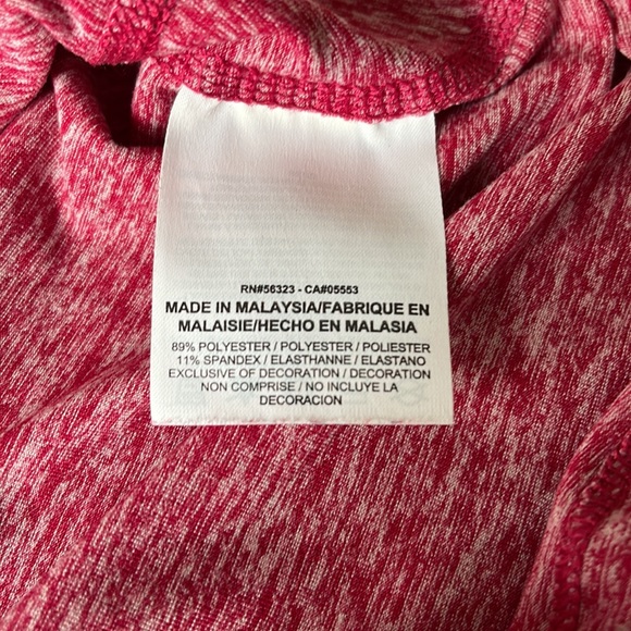 Nike Element Dri-Fit Red Marbled Running Top - Picture 5 of 5